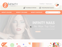 Tablet Screenshot of infinity-nails.com